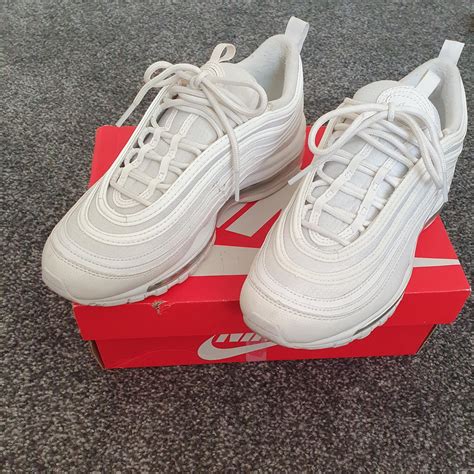 White Nike Air Max 97. Have been worn a few times... - Depop