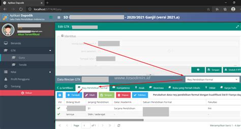 Cara Mengisi Riwayat Pendidikan Formal Di Dapodik LokerPintar Id