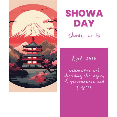 Free Showa Day (Showa no Hi) Communication Templates