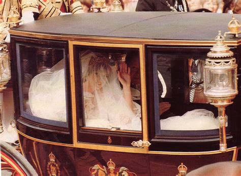 Lady Diana Spencer In The Glass Coach With Her Father John The 8th Earl Spencer On Their Way