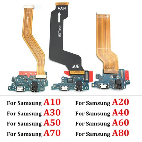 USB Charging Port Connector Board Mainboard Flex For Samsung A10 A20