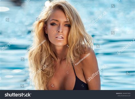 Beautiful Sexy Blonde Woman Long Hair Stock Photo Shutterstock