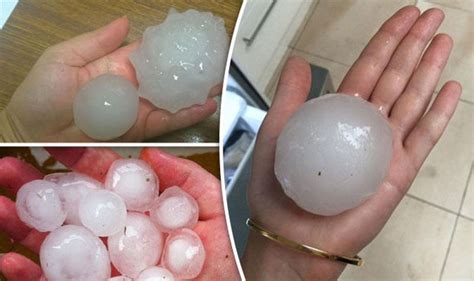 Hailstones The Size Of Cricket Balls Fall From The Sky In Sydney Storm