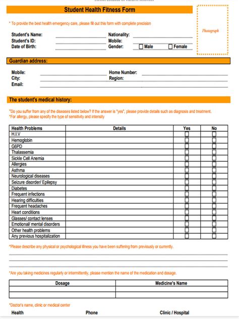 Free 6 Physical Fitness Forms In Pdf