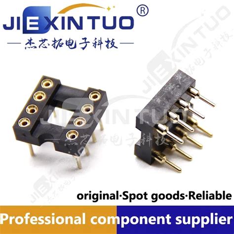 8 Pin 8P Gold Plated Round Hole IC Socket Op Socket Slot Seat