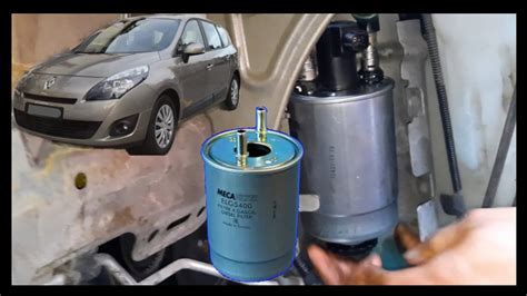 changer filtre à gasoil Renault Scénic 3 Mégane 3 1 5 dci changement