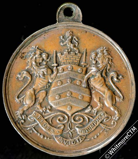 1912 Gloucester Education Authority School Medal 25mm D745 Bronze with