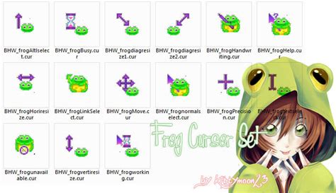 Frog Cursor By Kittymoon23 On Deviantart