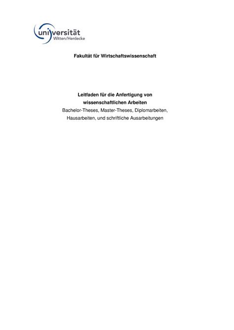 Leitfaden für wissenschaftliches Arbeiten Grundlagen