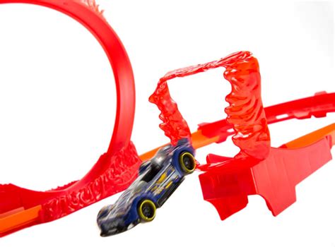 Hot Wheels Pista De Juguete Caja Grande Acrobacias De Fuego