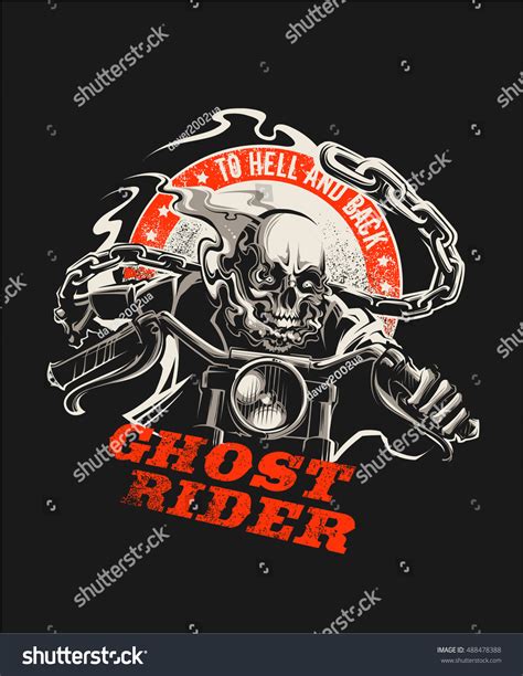 Ghost Rider Stock Vector (Royalty Free) 488478388 | Shutterstock