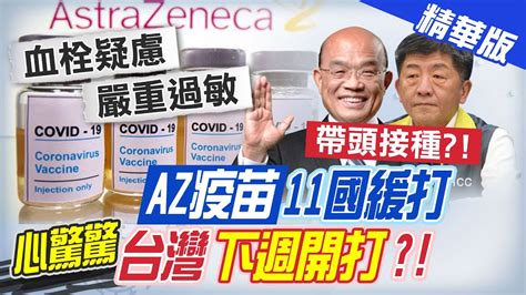 【中天午報精華】20210313 血栓疑慮嚴重過敏 Az疫苗打不打 民眾滿頭問號 Youtube