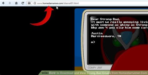 How to Download and View Strong Bad Emails from Homestarrunner.Com