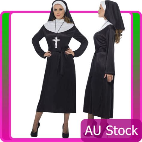 Womens Nun Costume Ladies Mother Superior Erotic Sister Religious Fancy Dress Ebay