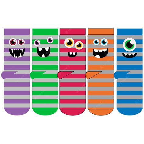 Premium Vector | Set of socks pattern. illustrations isolate sock with ...