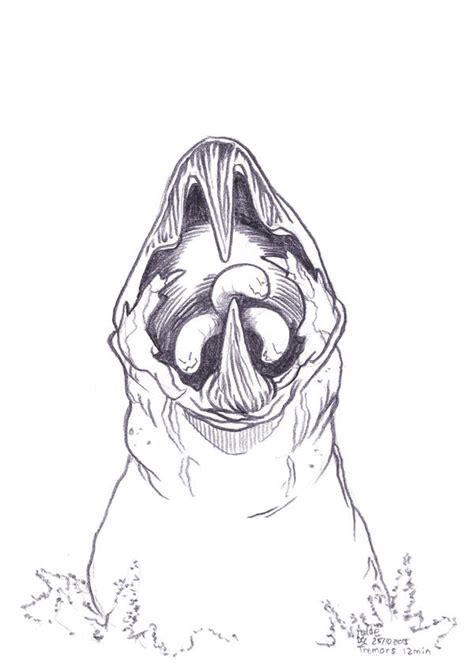 Daily Sketches Tremors Graboid by fedde on DeviantArt