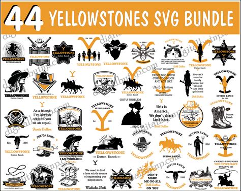 Yellowstone Svg Png Dxf Huge Bundle Beth Dutton Svg Dutton Ranch