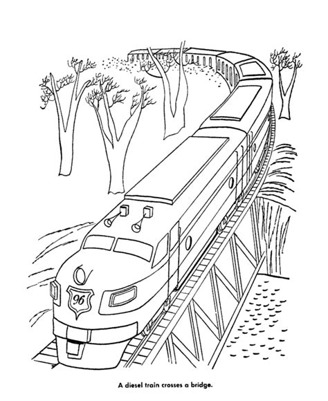 Diesel Train Coloring Pages