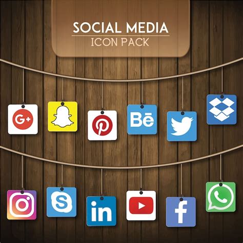 Social media icon pack Vector | Free Download