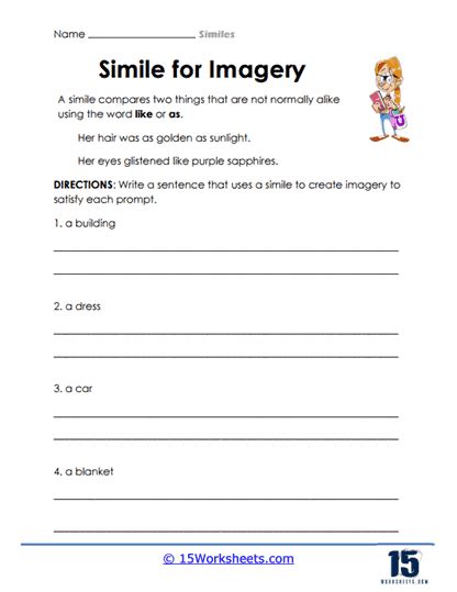 Worksheets On Simile And Metaphor [with Answers] Englishgrammarsoft Worksheets Library