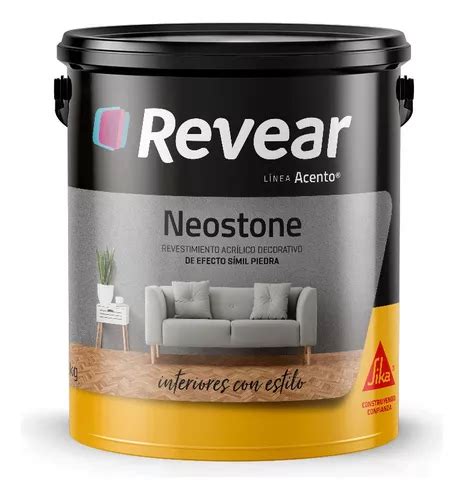 Revear Revestimiento Acr Lico S Mil Piedra Neostone Kg Rex Color