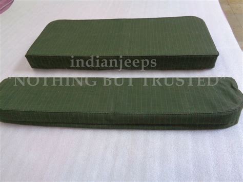 Complete Canvas Seat Cushion Set Jeep Willys Mb Gpw Olive Green W