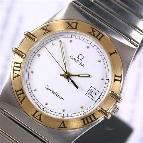 1991 Vintage Omega Constellation Cal 1438 Quartz White Dial Date Men's ...