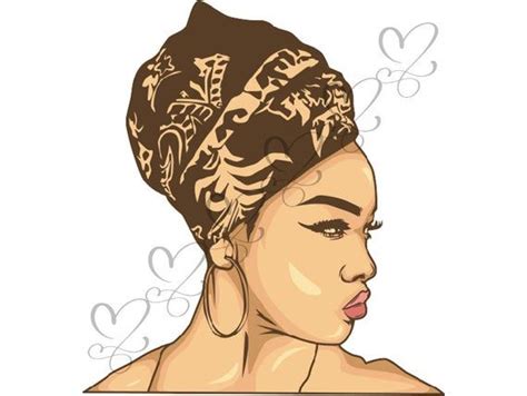 Black Afro Woman Diva Confidence Freedom African American Pretty Hairstyle Nubian Queen Svg