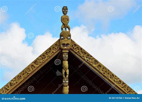 Maori Marae editorial stock image. Image of hand, history - 26110784