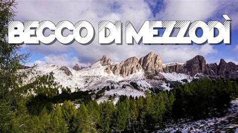 Becco Di Mezzodi In Quasi Invernale Mt Slm Via Normale