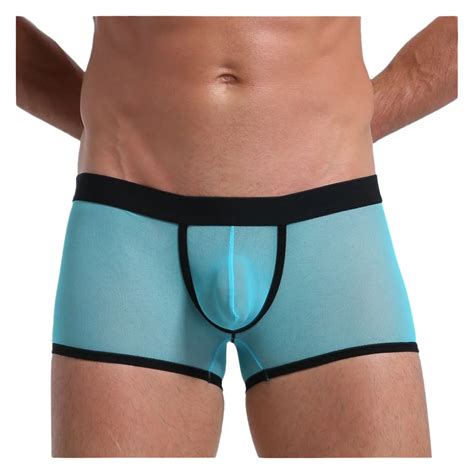 Cueca Masculina De Malha Respir Vel E Seda Roupa Interior Para Homens