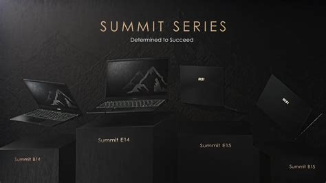 Msi Summit B B E E Nueva L Nea De Port Tiles Para Negocios