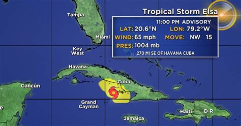 Tracking Elsa Tropical Storm Elsa Grows A Bit Stronger Part Of