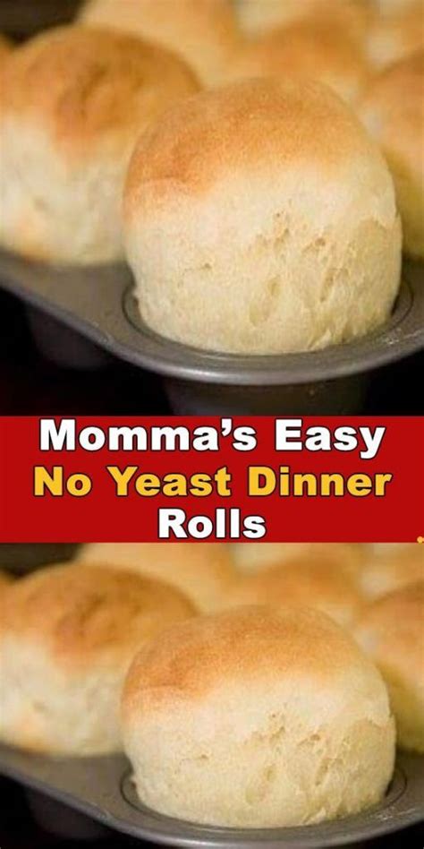 The Best Quick Easy Homemade Dinner Rolls Without Yeast Easy Recipes To Make At Home