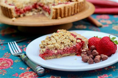 Strawberry Rhubarb Hazelnut Streusel Tart Diary Of A Mad Hausfrau