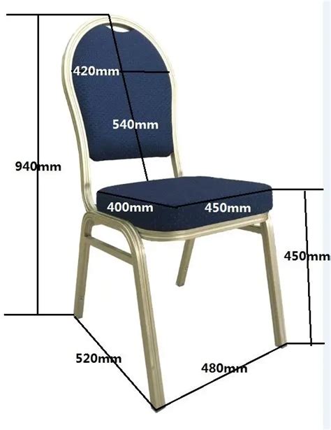 Hospitality Design Chair Upholstery Stacking Hotel Banquet Chair Metal