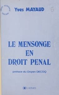 Droit pénal général de Yves Mayaud Grand Format Livre Decitre