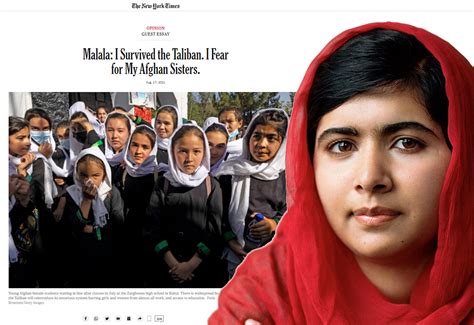 Malala: “I Survived the Taliban. I Fear for My Afghan Sisters ...