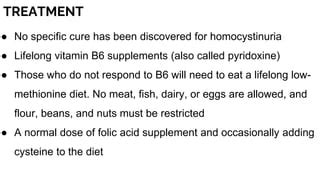 Homocystinuria | PPT