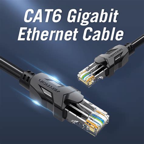 Venção Cat6 Rj45 Cabo Ethernet 1000mbps 250mhz De Alta Velocidade Cat