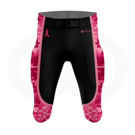 Breast Cancer Awareness Football Pants Black Wooter