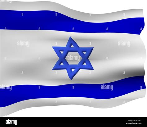 3d Flag Of Israel Stock Photo Alamy