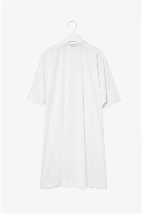 COS | Square-cut cotton dress | Cotton dresses, Dress, Square cut