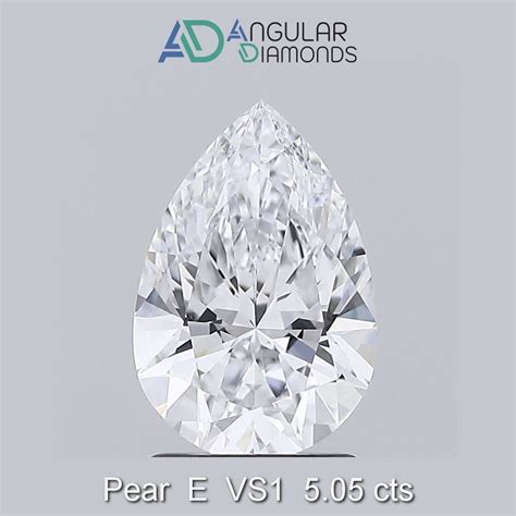 Pear E Vs Carat Igi Cvd Hpht Lab Grown Created Diamonds Size