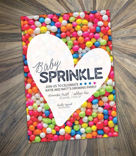 Sprinkles Baby Shower Invitation Printable X Etsy