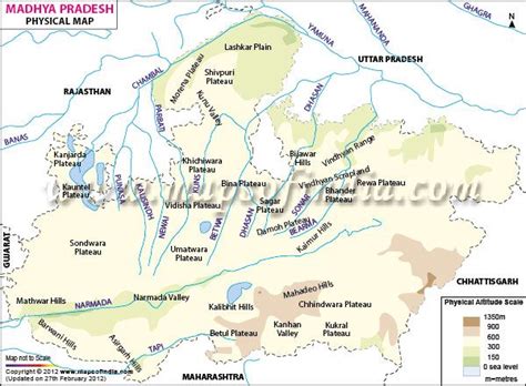 Madhya Pradesh Physical Map