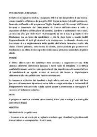 Per Una Scuola Inclusiva Progetto RISE Riassunto Docsity