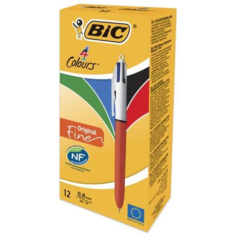 Ручка шариковая автоматическая BIC 4 Colours, 4 цвета (синий, черный ...