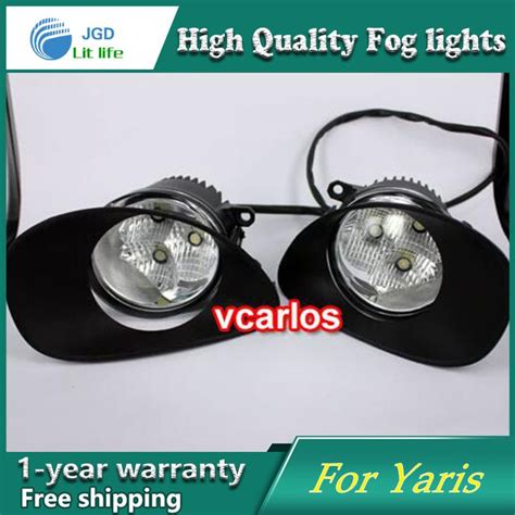 2pcs Pair Led Fog Light For Toyota Yaris 2006 2008 High Power Led Fog Lamp Auto Drl Lighting