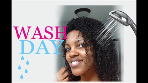 Natural Hair Wash Day Routine Start To Finish Youtube